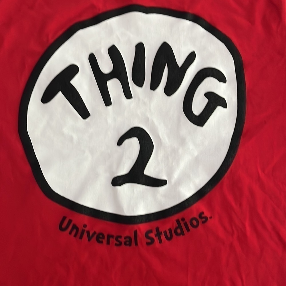 Dr Seuss Universal Studios Thing 2 Shirt size Small - Picture 4 of 5